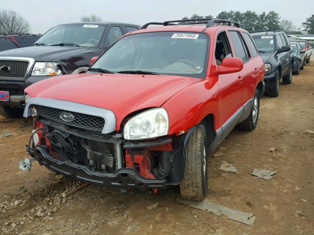 KM8SC13D94U781714 - 2004 HYUNDAI SANTA FE G RED photo 2