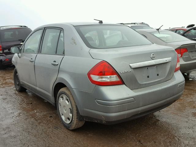 3N1BC11E59L492995 - 2009 NISSAN VERSA S GRAY photo 3