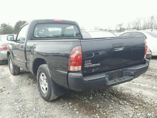 5TENX22N87Z413834 - 2007 TOYOTA TACOMA BLACK photo 3