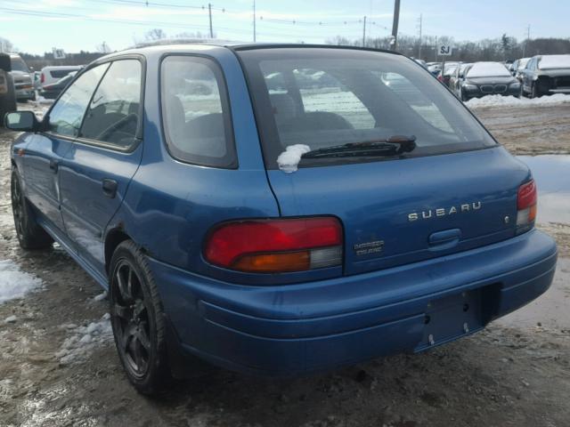 JF1GF4359VH814559 - 1997 SUBARU IMPREZA L BLUE photo 3