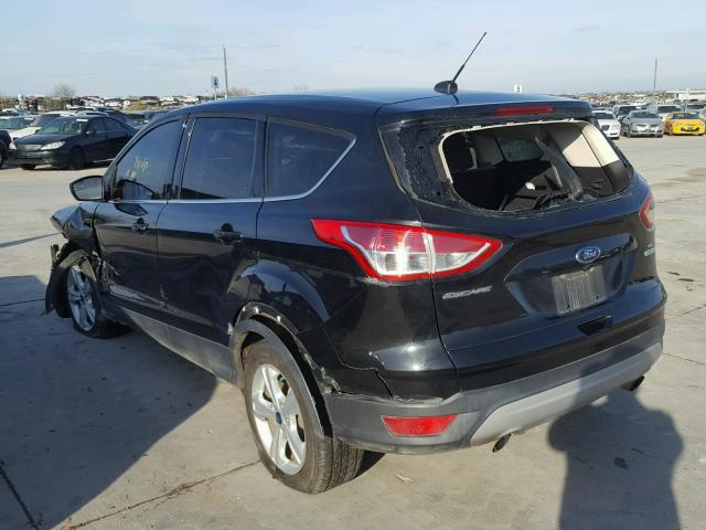 1FMCU0GX1EUA63916 - 2014 FORD ESCAPE SE BLACK photo 3