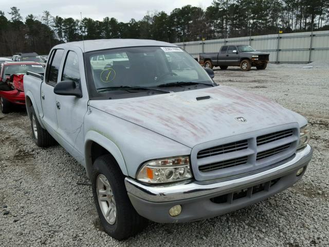 1B7HL48N32S622715 - 2002 DODGE DAKOTA QUA GRAY photo 1