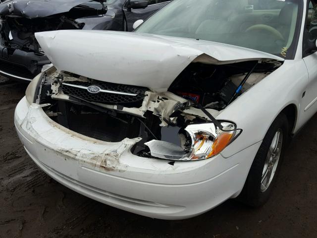 1FAFP56S8YG156159 - 2000 FORD TAURUS SEL WHITE photo 9