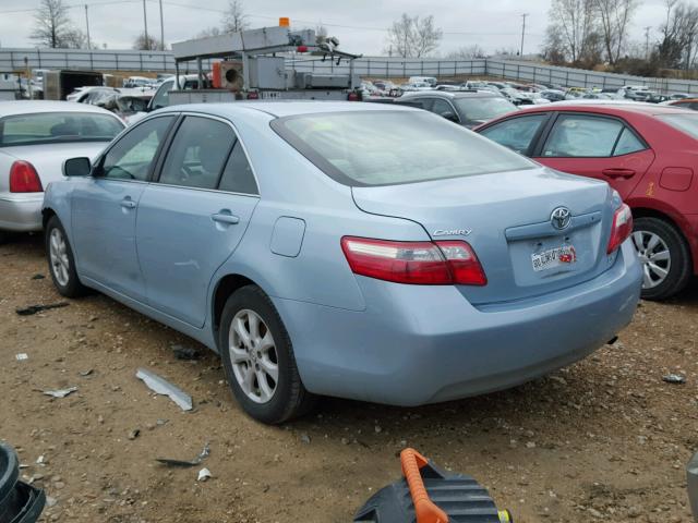 4T4BE46K78R038566 - 2008 TOYOTA CAMRY CE BLUE photo 3