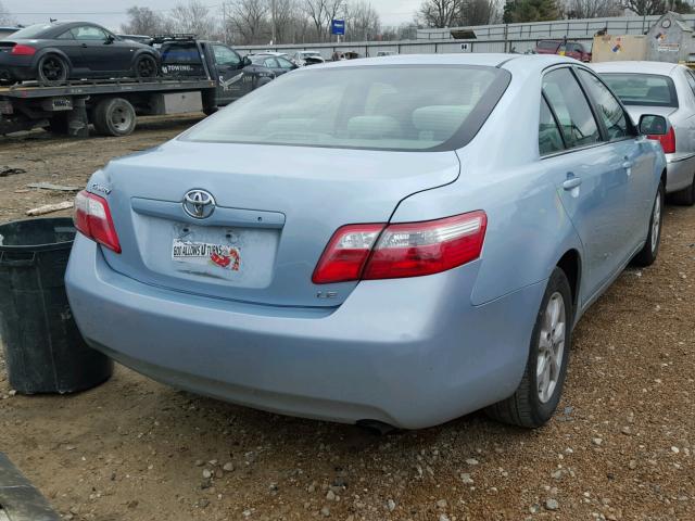 4T4BE46K78R038566 - 2008 TOYOTA CAMRY CE BLUE photo 4