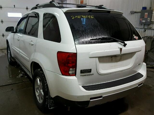 2CKDL73F366191925 - 2006 PONTIAC TORRENT WHITE photo 3