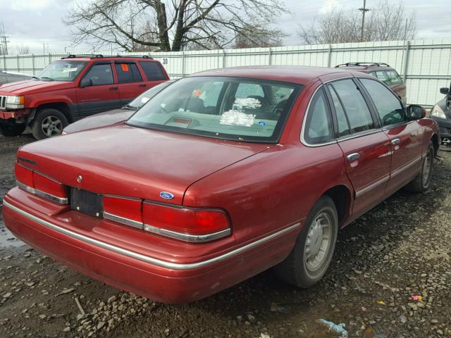 2FALP74W6VX180163 - 1997 FORD CROWN VICT RED photo 4