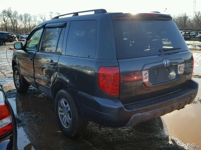 2HKYF18553H561731 - 2003 HONDA PILOT EXL TURQUOISE photo 3