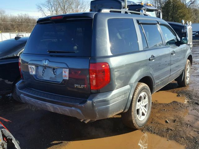 2HKYF18553H561731 - 2003 HONDA PILOT EXL TURQUOISE photo 4