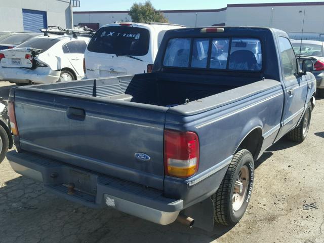 1FTCR10A9RPA54998 - 1994 FORD RANGER BLUE photo 4