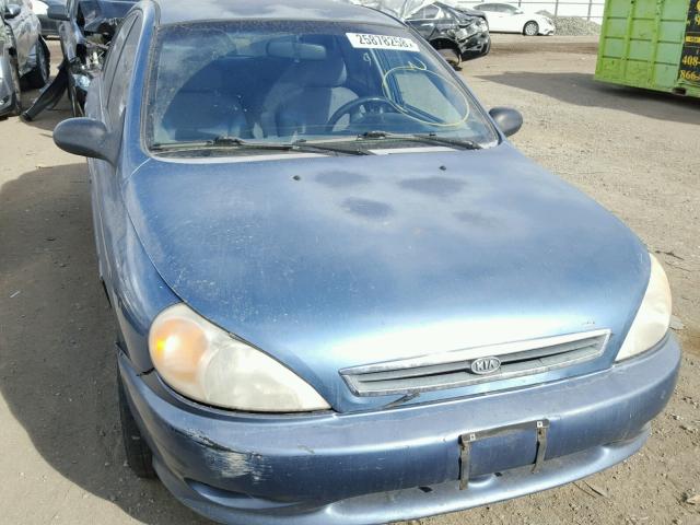 KNADC123416066732 - 2001 KIA RIO BLUE photo 1