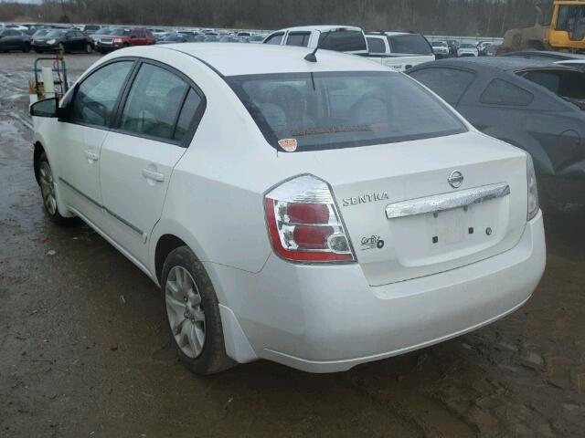 3N1AB6AP9AL664298 - 2010 NISSAN SENTRA 2.0 WHITE photo 3