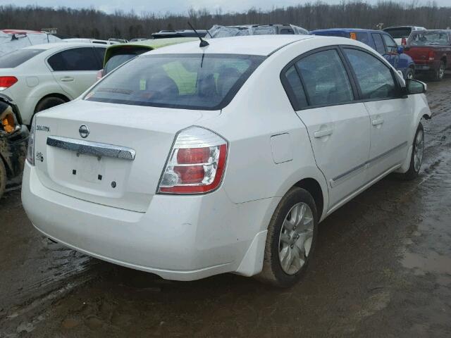 3N1AB6AP9AL664298 - 2010 NISSAN SENTRA 2.0 WHITE photo 4