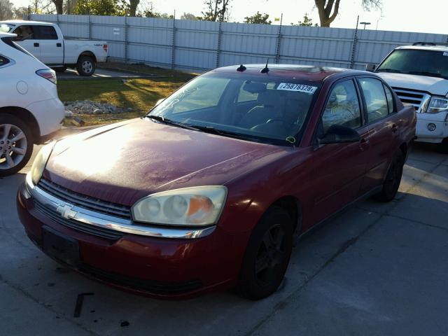 1G1ZT54824F233000 - 2004 CHEVROLET MALIBU LS BURGUNDY photo 2