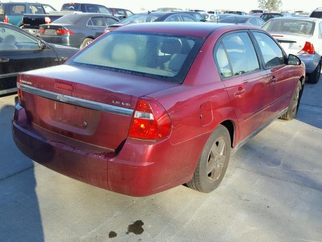 1G1ZT54824F233000 - 2004 CHEVROLET MALIBU LS BURGUNDY photo 4