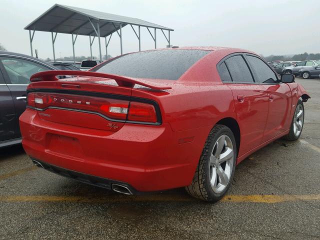 2C3CDXCT4DH522068 - 2013 DODGE CHARGER R/ RED photo 4