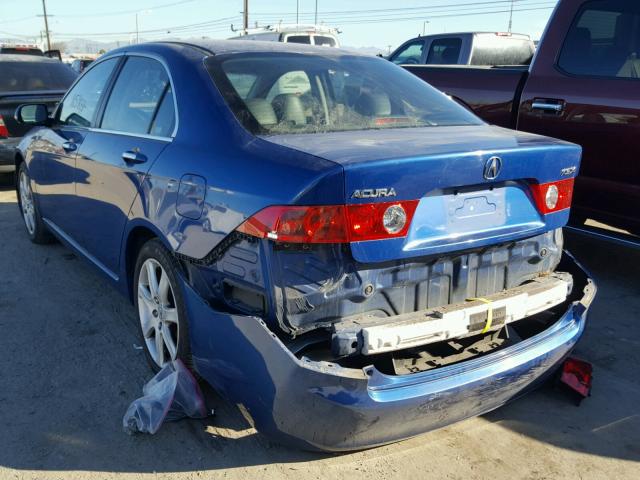 JH4CL96894C005271 - 2004 ACURA TSX BLUE photo 3