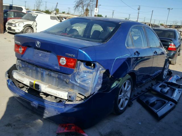 JH4CL96894C005271 - 2004 ACURA TSX BLUE photo 4