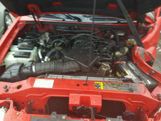 1FMDU77K55UB45438 - 2005 FORD EXPLORER S RED photo 7