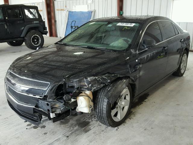 1G1ZB5EB3AF225934 - 2010 CHEVROLET MALIBU LS BLACK photo 2