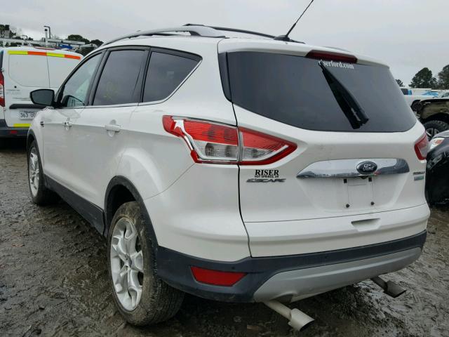 1FMCU0JX6EUB55452 - 2014 FORD ESCAPE TIT WHITE photo 3