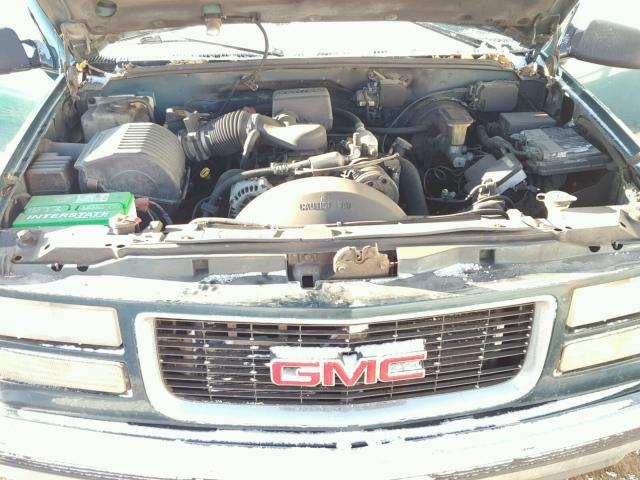 1GKEK13R7WJ700217 - 1998 GMC YUKON GREEN photo 7