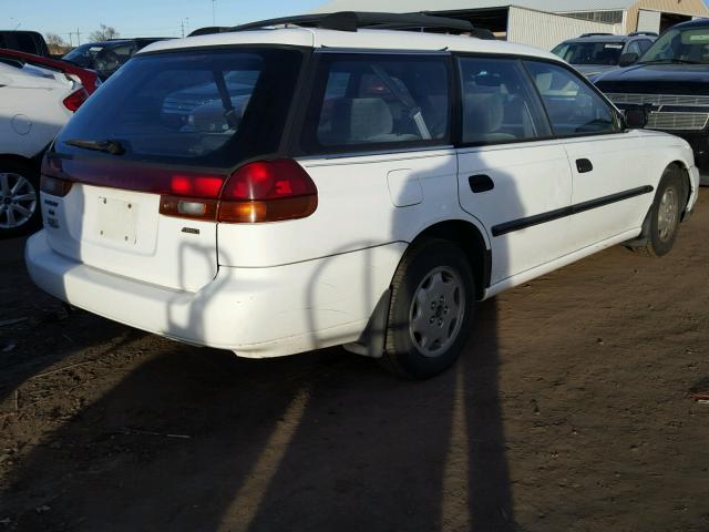 4S3BK4358W6321033 - 1998 SUBARU LEGACY L WHITE photo 4