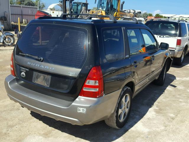 JF1SG65623H769440 - 2003 SUBARU FORESTER 2 BLACK photo 4