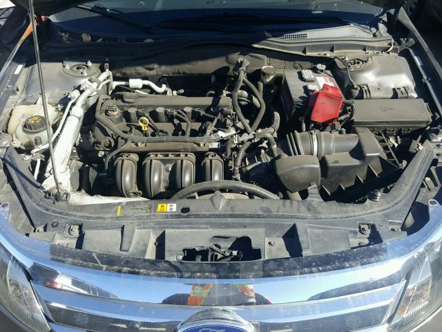 3FAHP0HA5BR191466 - 2011 FORD FUSION SE GRAY photo 7