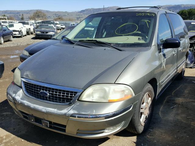 2FMDA52472BB76925 - 2002 FORD WINDSTAR S GREEN photo 2