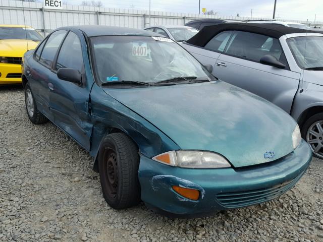 1G1JC5243X7193330 - 1999 CHEVROLET CAVALIER GREEN photo 1