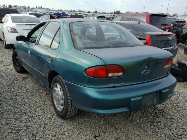 1G1JC5243X7193330 - 1999 CHEVROLET CAVALIER GREEN photo 3