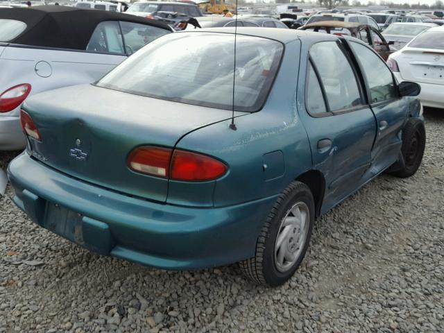 1G1JC5243X7193330 - 1999 CHEVROLET CAVALIER GREEN photo 4