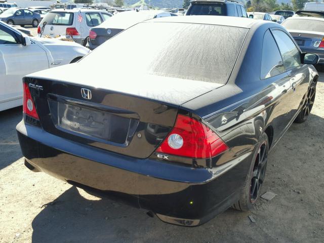 1HGEM21924L063769 - 2004 HONDA CIVIC EX BLACK photo 4