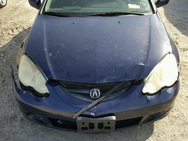 JH4DC54873S001854 - 2003 ACURA RSX BLUE photo 7