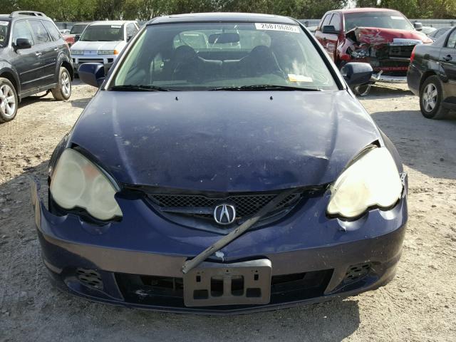 JH4DC54873S001854 - 2003 ACURA RSX BLUE photo 9