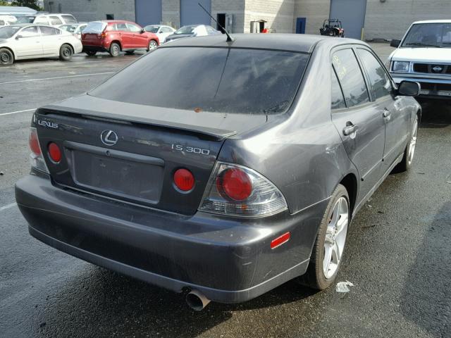 JTHBD192740090078 - 2004 LEXUS IS 300 CHARCOAL photo 4