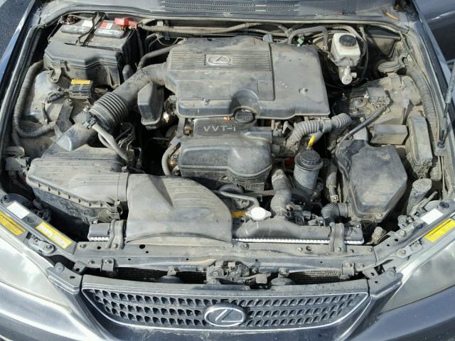 JTHBD192740090078 - 2004 LEXUS IS 300 CHARCOAL photo 7