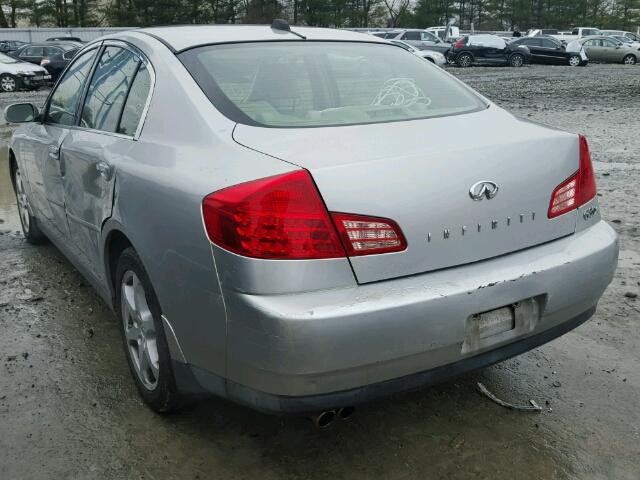 JNKCV51F74M705843 - 2004 INFINITI G35 SILVER photo 3