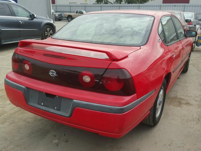 2G1WH55K0Y9113175 - 2000 CHEVROLET IMPALA LS RED photo 4