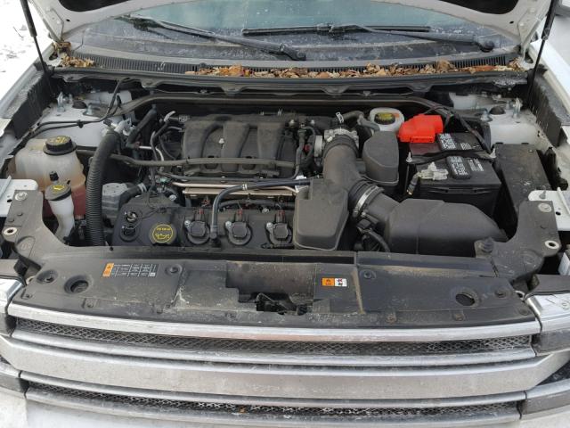 2FMGK5D80FBA15283 - 2015 FORD FLEX LIMIT WHITE photo 7