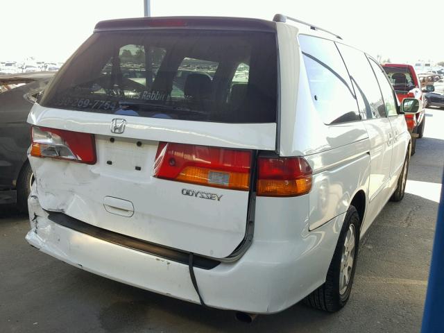 5FNRL186X3B049483 - 2003 HONDA ODYSSEY EX WHITE photo 4