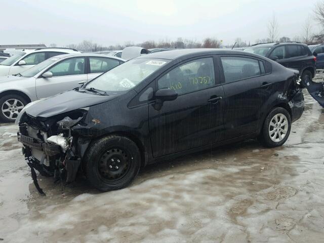 KNADM4A34C6076812 - 2012 KIA RIO LX Սև լուսանկար 2