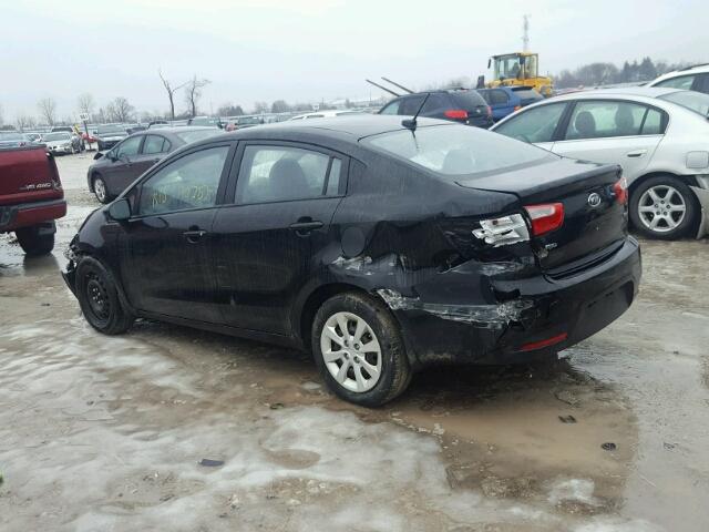KNADM4A34C6076812 - 2012 KIA RIO LX Սև լուսանկար 3