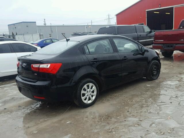 KNADM4A34C6076812 - 2012 KIA RIO LX Սև լուսանկար 4
