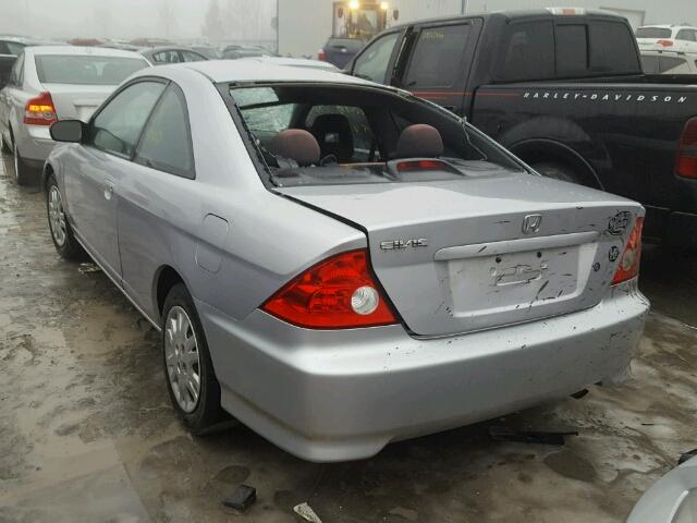 1HGEM21525L810253 - 2005 HONDA CIVIC LX SILVER photo 3