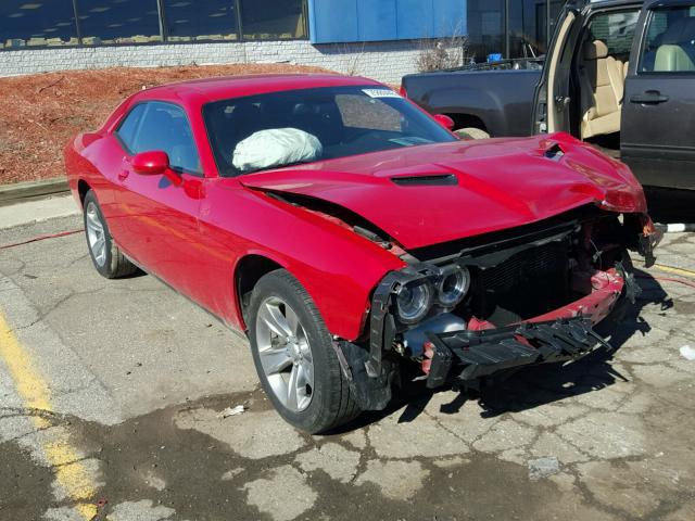 2C3CDZAG3GH300076 - 2016 DODGE CHALLENGER RED photo 1