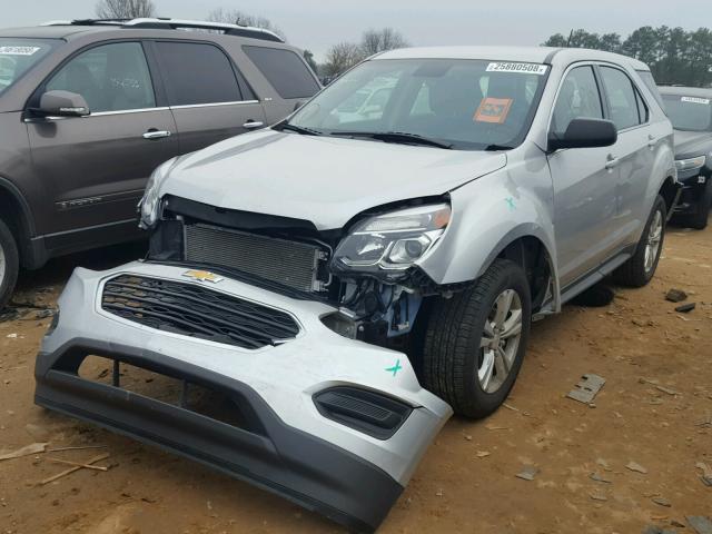 2GNALBEK5H1522972 - 2017 CHEVROLET EQUINOX LS SILVER photo 2