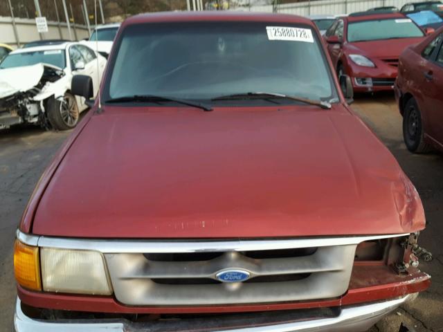 1FTCR14X4VPA64735 - 1997 FORD RANGER SUP MAROON photo 7