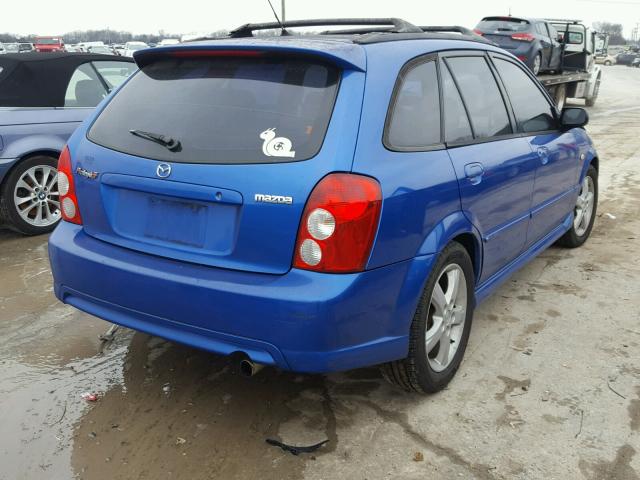 JM1BJ245231111283 - 2003 MAZDA PROTEGE PR BLUE photo 4